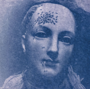 retrospective cyanotype of a woman